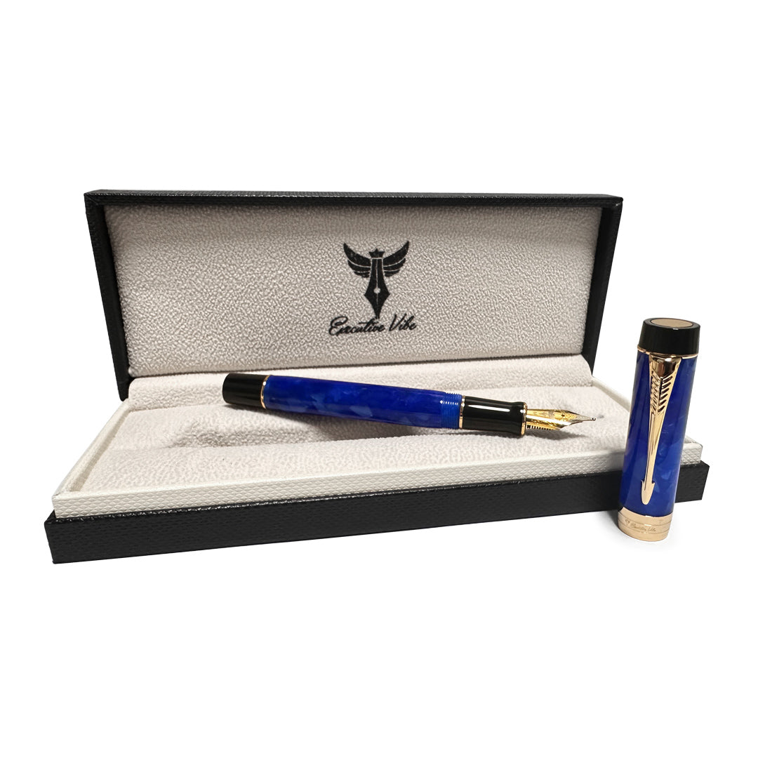 XV Batavia Fountain Pen - Sapphire Azure