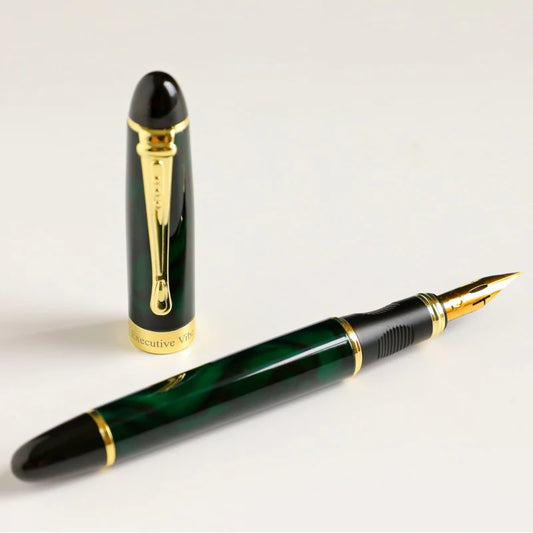 StoneGraph Flex Fountain Pen - Green Aurora